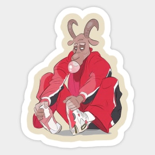 BASKETBALLART - MJ GOATS Sticker